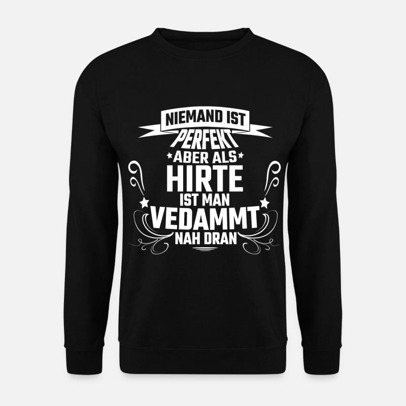 Schäfer Schaf Schafe Hirte Lustiges Geschenk - Unisex Pullover - Schwarz