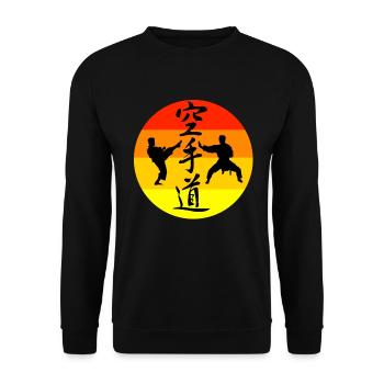 Karaté - Sweat-shirt Unisexe - noir - Devant - Alina (178cm) & Michal (187cm)