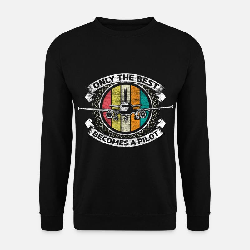 Pilot Geschenkidee - Unisex Pullover - Schwarz