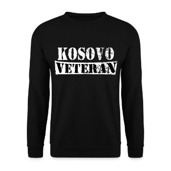 Kosovo veteran - Unisex Pullover - Schwarz - Vorne - Alina (178cm) & Michal (187cm)