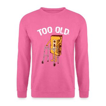 Rétro 80's Design Old-fashion 80's Design Dire " - Sweat-shirt Unisexe - rose - Devant