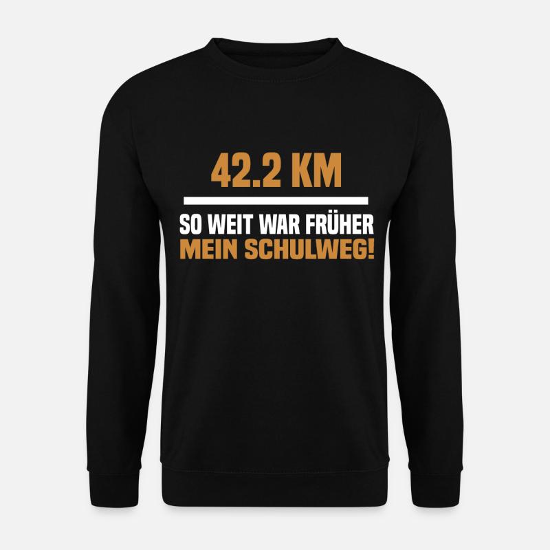 Marathon Schulweg - Unisex Pullover - Schwarz