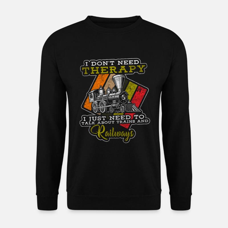 Modellbahn Fahrzeug Nerd Züge - Unisex Pullover - Schwarz