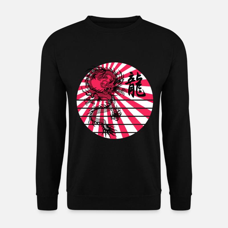 Drachen-Ryu - Unisex Pullover - Schwarz