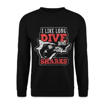Récif de vacances sous-marine - Sweat-shirt Unisexe - noir - Devant - Alina (178cm) & Michal (187cm)