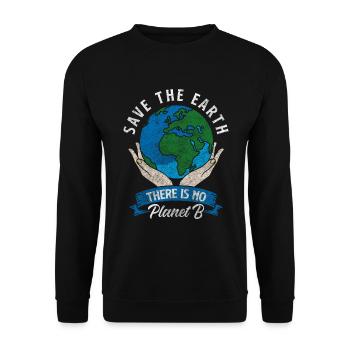 Protection de l’environnement Pollution Nature - Sweat-shirt Unisexe - noir - Devant - Alina (178cm) & Michal (187cm)