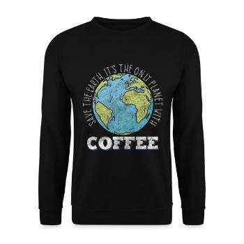 Conservation de la nature Changement climatique Recyclage - Sweat-shirt Unisexe - noir - Devant - Alina (178cm) & Michal (187cm)