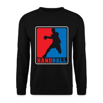 Handball competition team club - Unisex Sweatshirt - black - Front - Alina (178cm) & Michal (187cm)