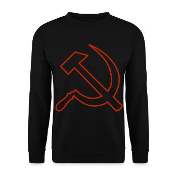 Dicton du communisme - Sweat-shirt Unisexe - noir - Devant - Alina (178cm) & Michal (187cm)