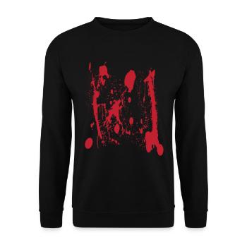 "Bloody" Halloween Shirt pour le 31 octobre - Sweat-shirt Unisexe - noir - Devant - Alina (178cm) & Michal (187cm)