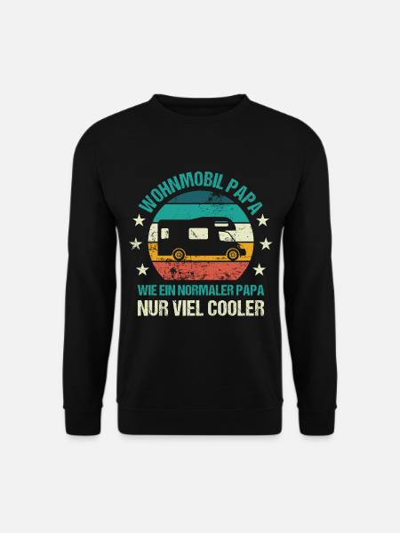 Wohnmobil Papa Camper Vater Campingplatz Vatertag - Unisex Pullover - Schwarz