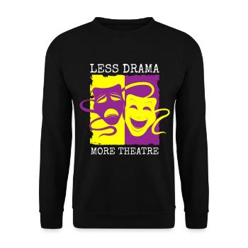 Actor Rehearsal Curtain - Unisex Sweatshirt - black - Front - Alina (178cm) & Michal (187cm)