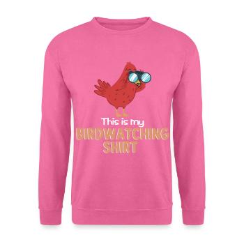 Vogel beobachtung - Unisex Pullover - Pink - Vorne