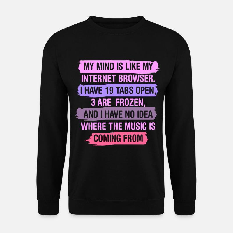 Browser Mind - Unisex Pullover - Schwarz