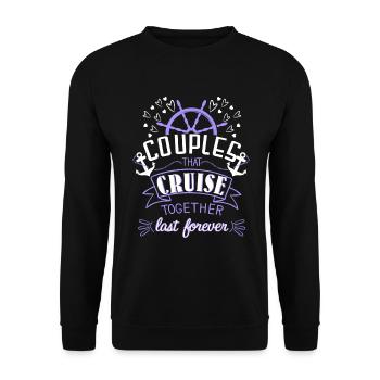 Cruise Couples - Unisex Sweatshirt - black - Front - Alina (178cm) & Michal (187cm)