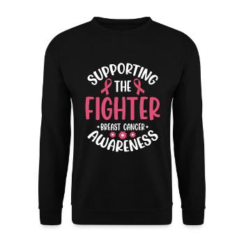 Krebs Kampf Kämpferin Krankheit - Unisex Pullover - Schwarz - Vorne - Alina (178cm) & Michal (187cm)