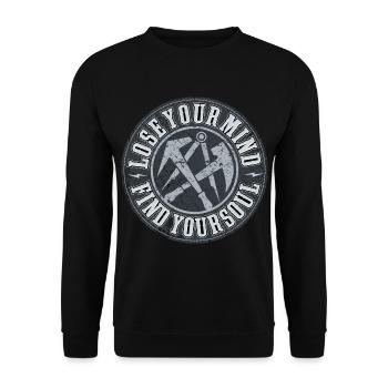 Roofer - Unisex Sweatshirt - black - Front - Alina (178cm) & Michal (187cm)