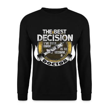 Doctor Doctors Hospital Cadeau - Sweat-shirt Unisexe - noir - Devant - Alina (178cm) & Michal (187cm)