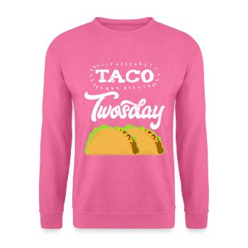 "Taco Tuesday" Perfektes Geschenk für alle Tacos Liebhaber - Unisex Pullover - Pink - Vorne