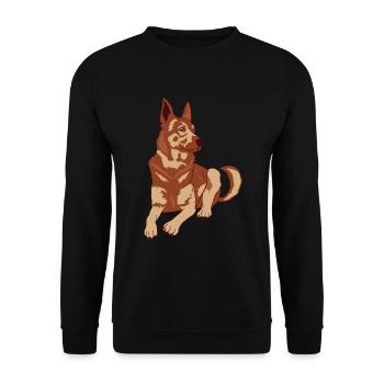 Adorable chien mignon pour les amoureux des - Sweat-shirt Unisexe - noir - Devant - Alina (178cm) & Michal (187cm)