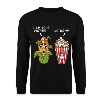 Vegan Farm Vegetable Yellow Cooking Collection - Unisex Pullover - Schwarz - Vorne - Alina (178cm) & Michal (187cm)