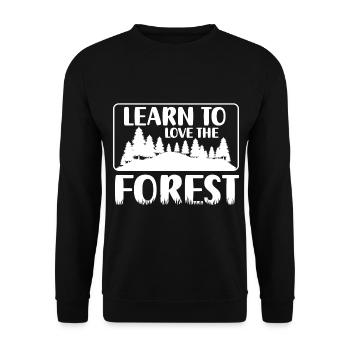 Forest Environmental Protection Mountains - Unisex Sweatshirt - black - Front - Alina (178cm) & Michal (187cm)