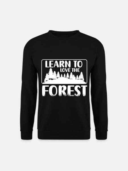 Wald Umweltschutz Berge - Unisex Pullover - Schwarz