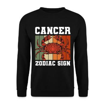 Sternzeichen Geburtstag Konstellation Sterne - Unisex Pullover - Schwarz - Vorne - Alina (178cm) & Michal (187cm)