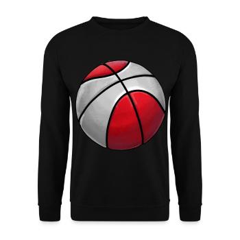 Cool Basketball Sticker Basketball Club - Sweat-shirt Unisexe - noir - Devant - Alina (178cm) & Michal (187cm)