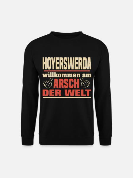 Arsch der Welt Hoyerswerda - Unisex Pullover - Schwarz