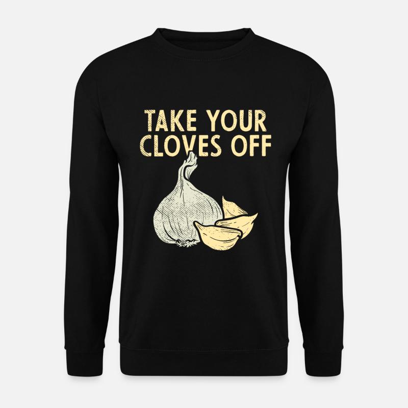 Knoblauch Pflanze - Unisex Pullover - Schwarz