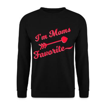 Happy Mother's Day Shirt For Mommies Special - Unisex Pullover - Schwarz - Vorne - Alina (178cm) & Michal (187cm)