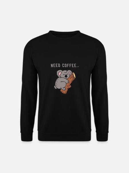 Coffee Design Funny - Unisex Sweatshirt - black