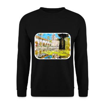 California Usa Watercolor Sketch Drawn Illustratio - Unisex Sweatshirt - black - Front - Alina (178cm) & Michal (187cm)