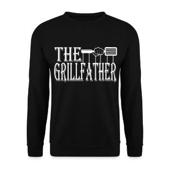 Le Grillfather Unique Grilling Shirt T-shirt - Sweat-shirt Unisexe - noir - Devant - Alina (178cm) & Michal (187cm)