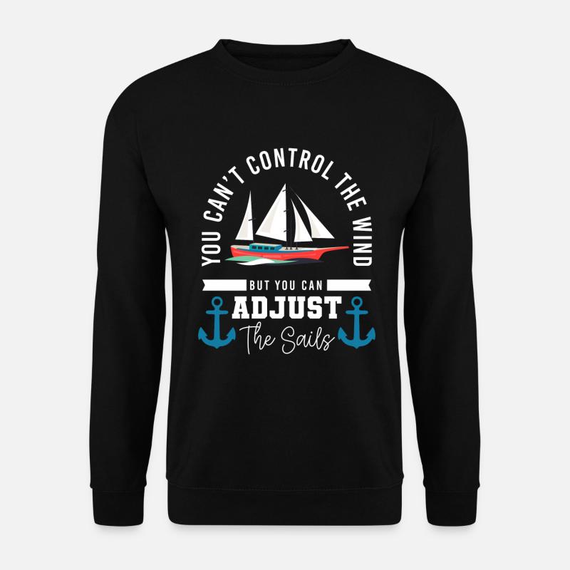 Sailing Sailor Sailing Waves - Unisex Sweatshirt - black