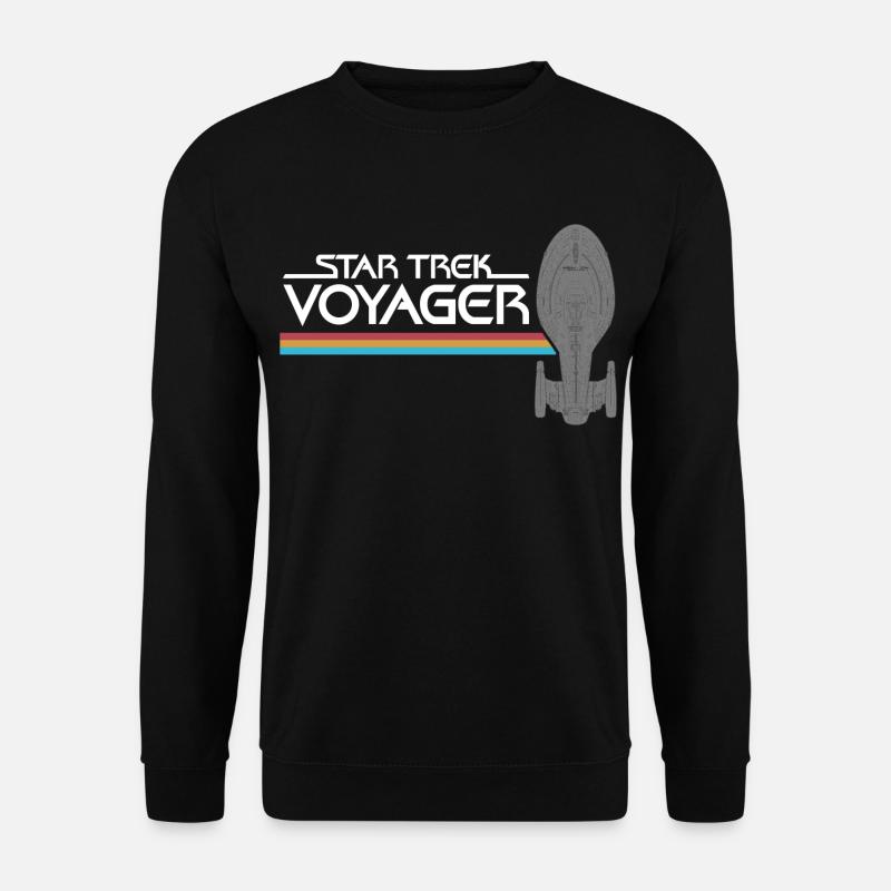 Star Trek Voyager Regenbogen Logo - Unisex Sweatshirt - black