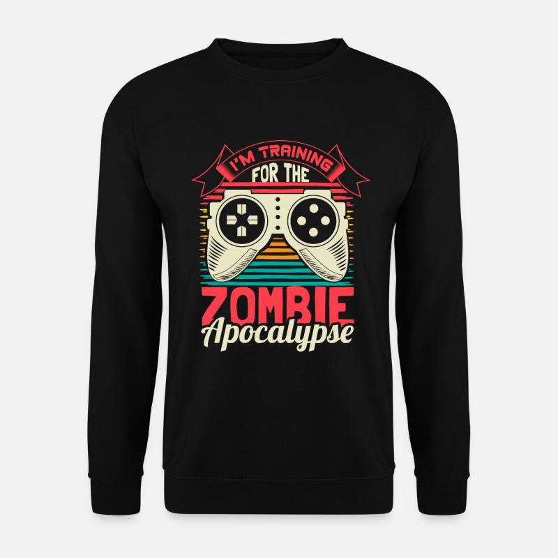Zombie Apokalypse Lustig Geschenkidee - Unisex Pullover - Schwarz