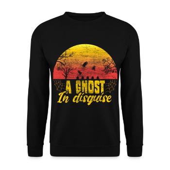 Cadeau paranormal fantôme d’Halloween - Sweat-shirt Unisexe - noir - Devant - Alina (178cm) & Michal (187cm)