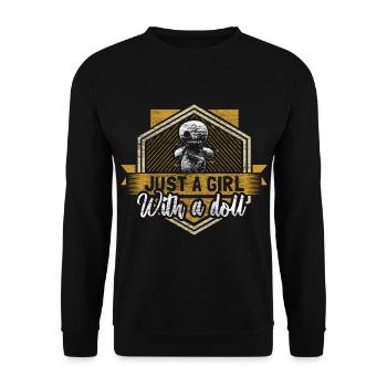 Voodoo Black Magic Curse - Unisex Sweatshirt - black - Front - Alina (178cm) & Michal (187cm)