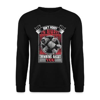 Voodoo Halloween Curse Cadeau - Sweat-shirt Unisexe - noir - Devant - Alina (178cm) & Michal (187cm)