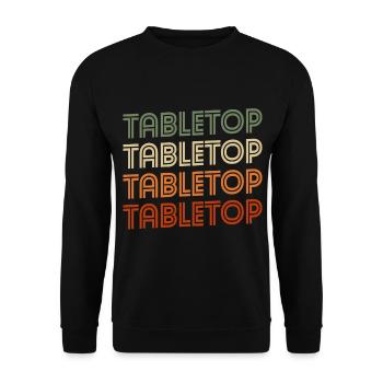 Tabletop Dice Board Game Board - Unisex Sweatshirt - black - Front - Alina (178cm) & Michal (187cm)
