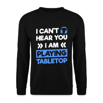 Jeux de société Jeu de rôle de personnage de joueur de société - Sweat-shirt Unisexe - noir - Devant - Alina (178cm) & Michal (187cm)
