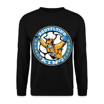 Indoor Skydiving - Unisex Sweatshirt - black - Front - Alina (178cm) & Michal (187cm)
