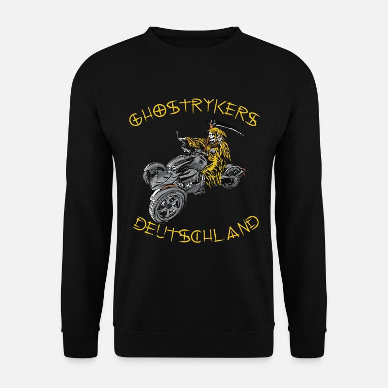 Ghostryker Deutschland Gelb - Unisex Pullover - Schwarz