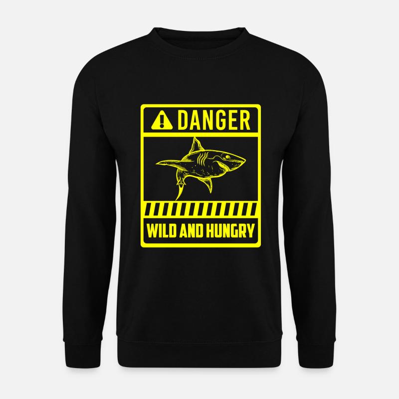 Weißer Hai Meer - Unisex Pullover - Schwarz