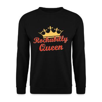 rockybilly reine - Sweat-shirt Unisexe - noir - Devant - Alina (178cm) & Michal (187cm)