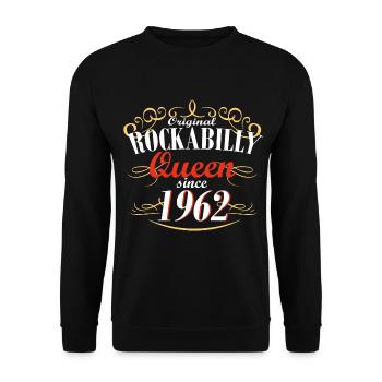 reine du rockabilly depuis 1962 - Sweat-shirt Unisexe - noir - Devant - Alina (178cm) & Michal (187cm)