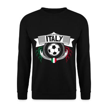 Italien Fußball Italy Meisterschaft Geschenkidee - Unisex Pullover - Schwarz - Vorne - Alina (178cm) & Michal (187cm)