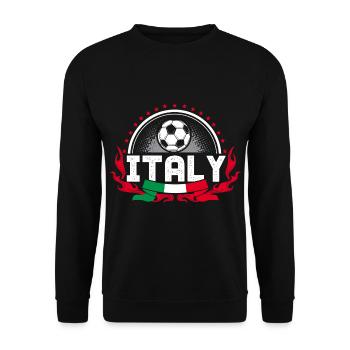 Italy Football Italian National Team - Unisex Sweatshirt - black - Front - Alina (178cm) & Michal (187cm)